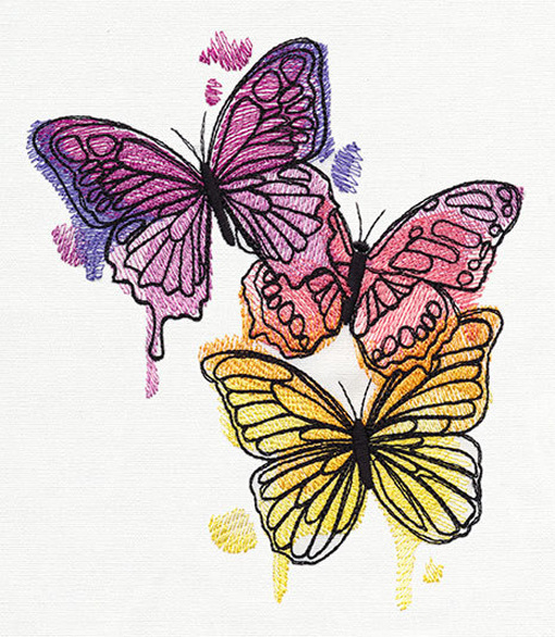 位图免费下载 动物 服装图案 蝴蝶 位图 绣花 昆虫类 面料图库 服装设计 图案花型