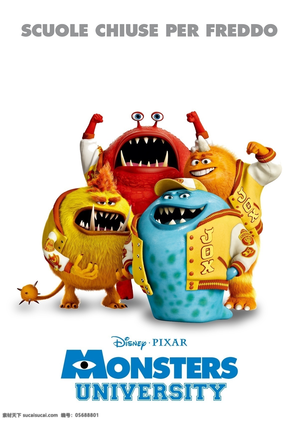 怪物大学 怪兽电力公司 怪兽公司 大眼仔 毛怪 动画 迪士尼 皮克斯 动画电影 动画海报 pixar