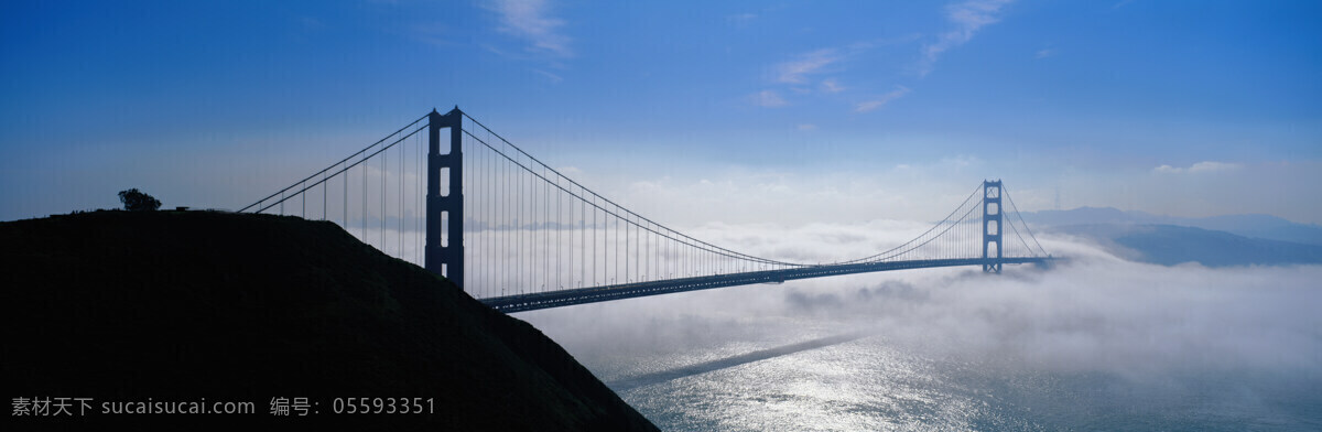 风景 大桥 大海 桥架 艺术摄影 美景