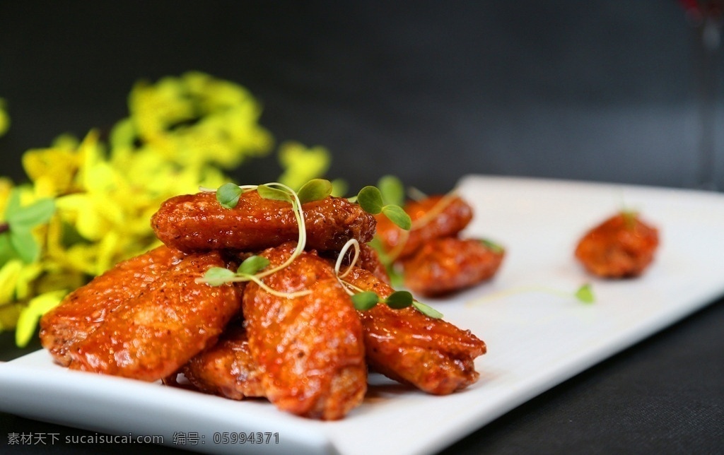 炸鸡翅 翅中 美食 菜品 菜肴 饮食类 餐饮美食 传统美食