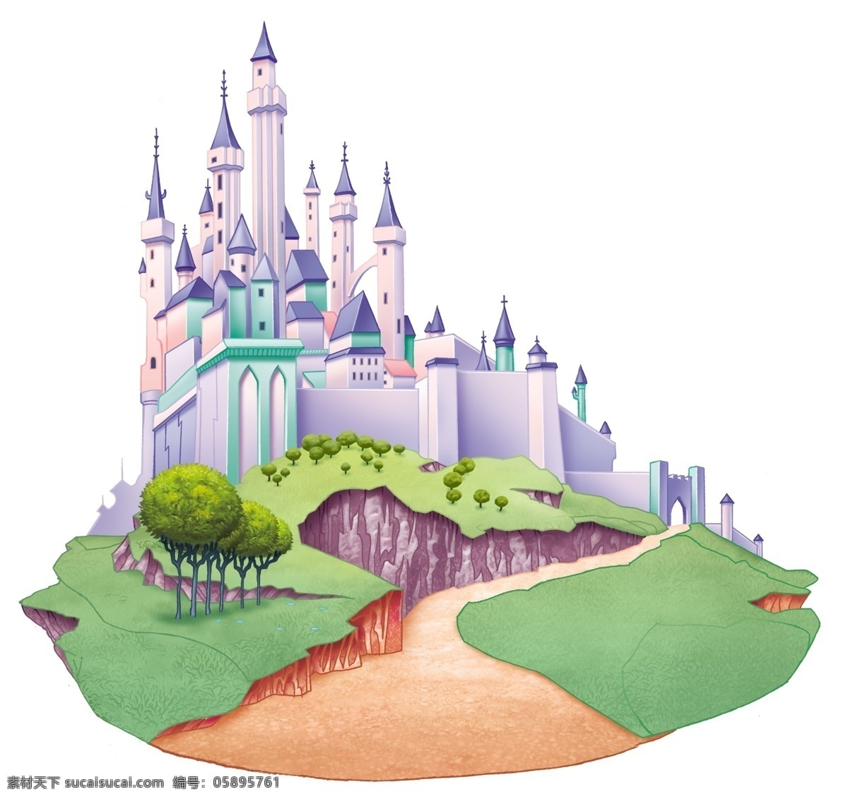 迪士尼 睡美人 公主 城堡 卡通 梦幻 睡美人公主 psd源文件