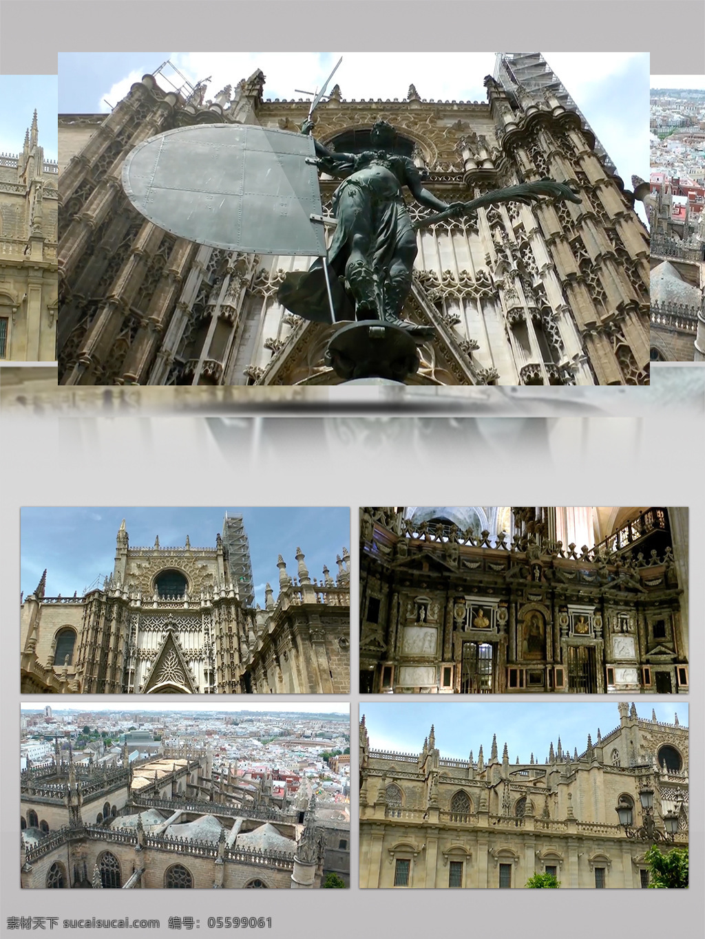 西班牙 塞维利亚 大 教堂 高清 细节 实拍 2018年 城市景观 高清实拍 国外风情 纪录片 景点 旅游城市 实拍视频 实拍素材 外国风光
