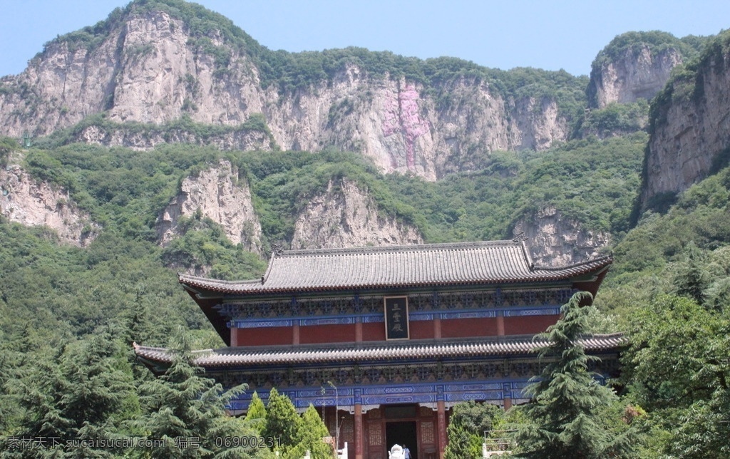 天桂山 宫殿 群山 绿色 美景 旅游 旅游摄影 人文景观