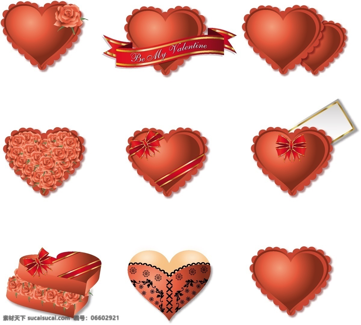 浪漫 心形 礼盒 包装 矢量 花 设备 形 浪漫的 valentineu 矢量图 其他矢量图