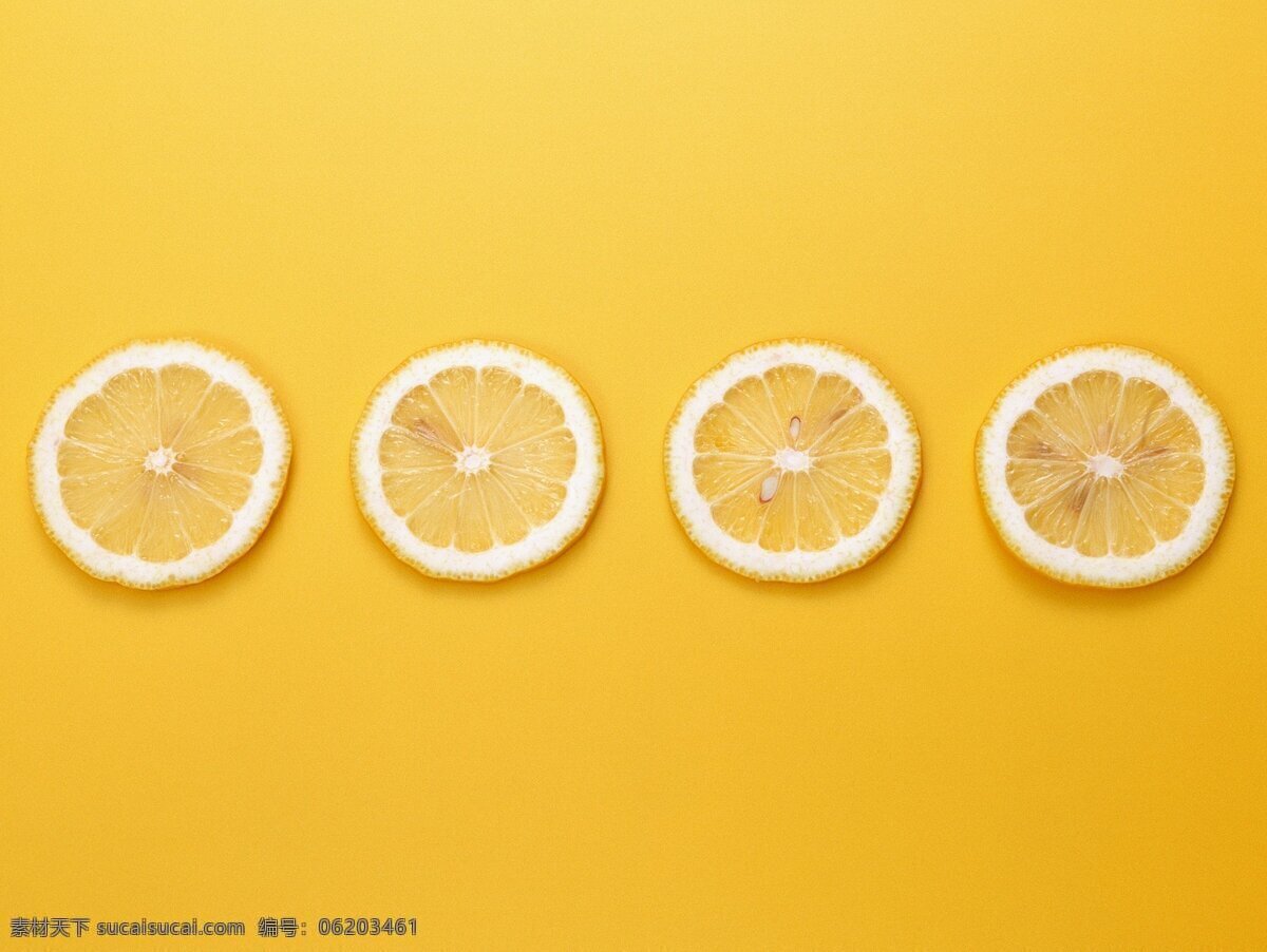 柠檬切片 柠檬 切片 水果 瓜果 自然 新鲜 清新 黄色 柠檬黄 生物世界 摆拍 桌面 背景 设计感