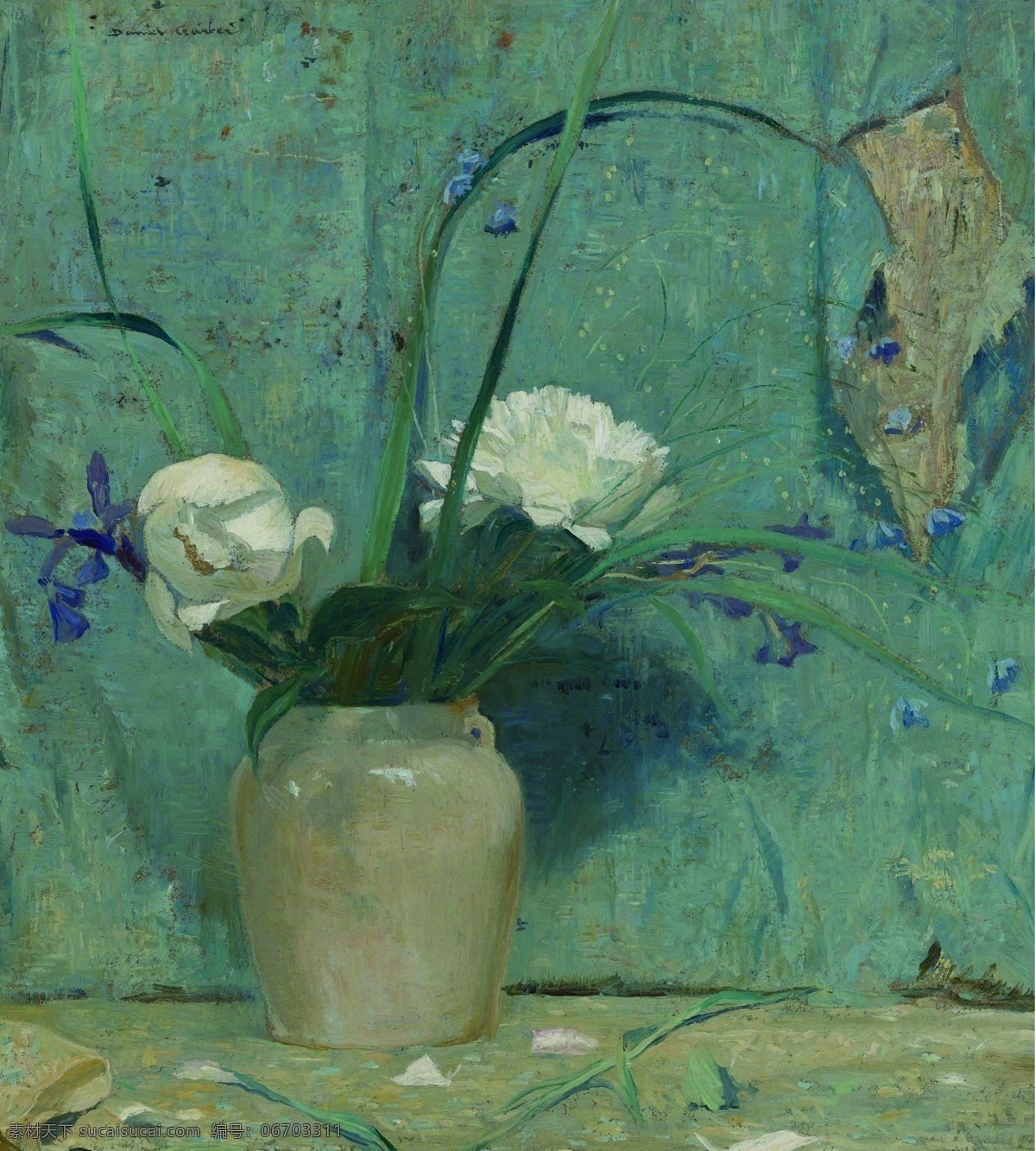 1922 花卉 水果 蔬菜 器皿 静物 印象 画派 写实主义 油画 装饰画 peonies garber daniel 荷花 玫瑰 百合 鲜花 实物 家居装饰素材