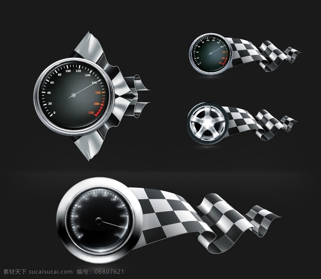 汽车仪表 仪表盘 速度表 指针 交通工具