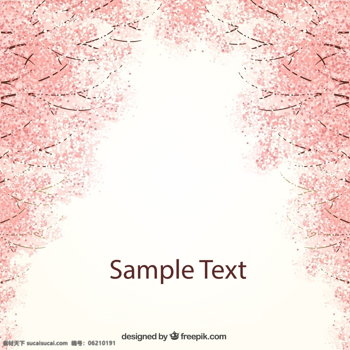 盛开 樱花树 背景图片 樱花 背景 植物 矢量图 格式 矢量 高清图片