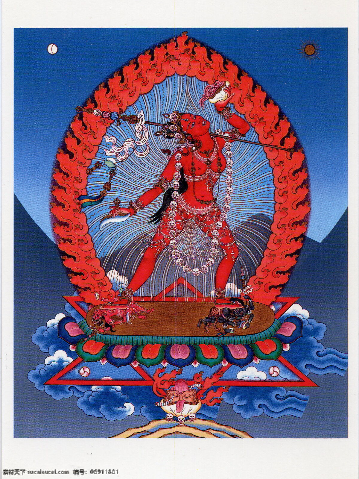 金刚 瑜伽 母 佛教 唐卡 文化艺术 艺术 宗教 宗教信仰 金刚瑜伽母 藏传