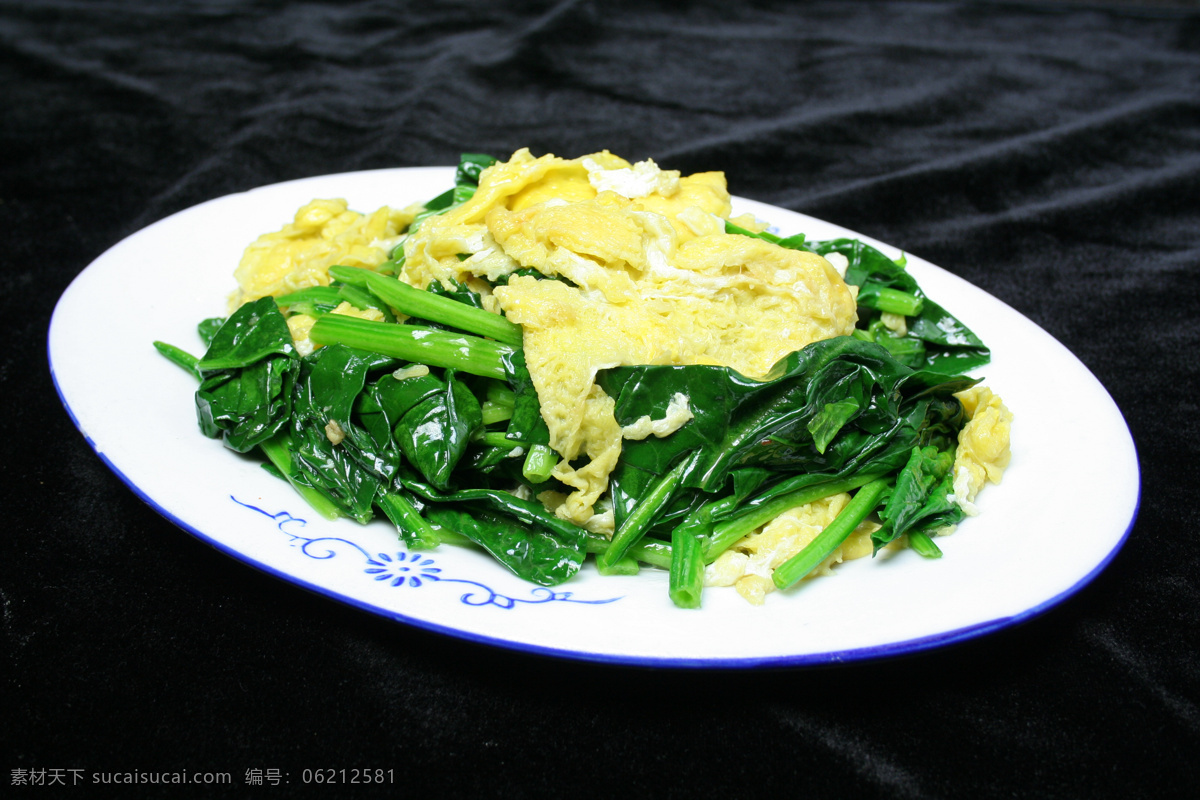 菠菜炒鸡蛋 美食 传统美食 餐饮美食 高清菜谱用图