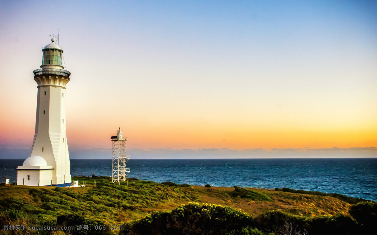 唯美 灯塔 建筑 风景 高清 大海 自然景观 建筑景观