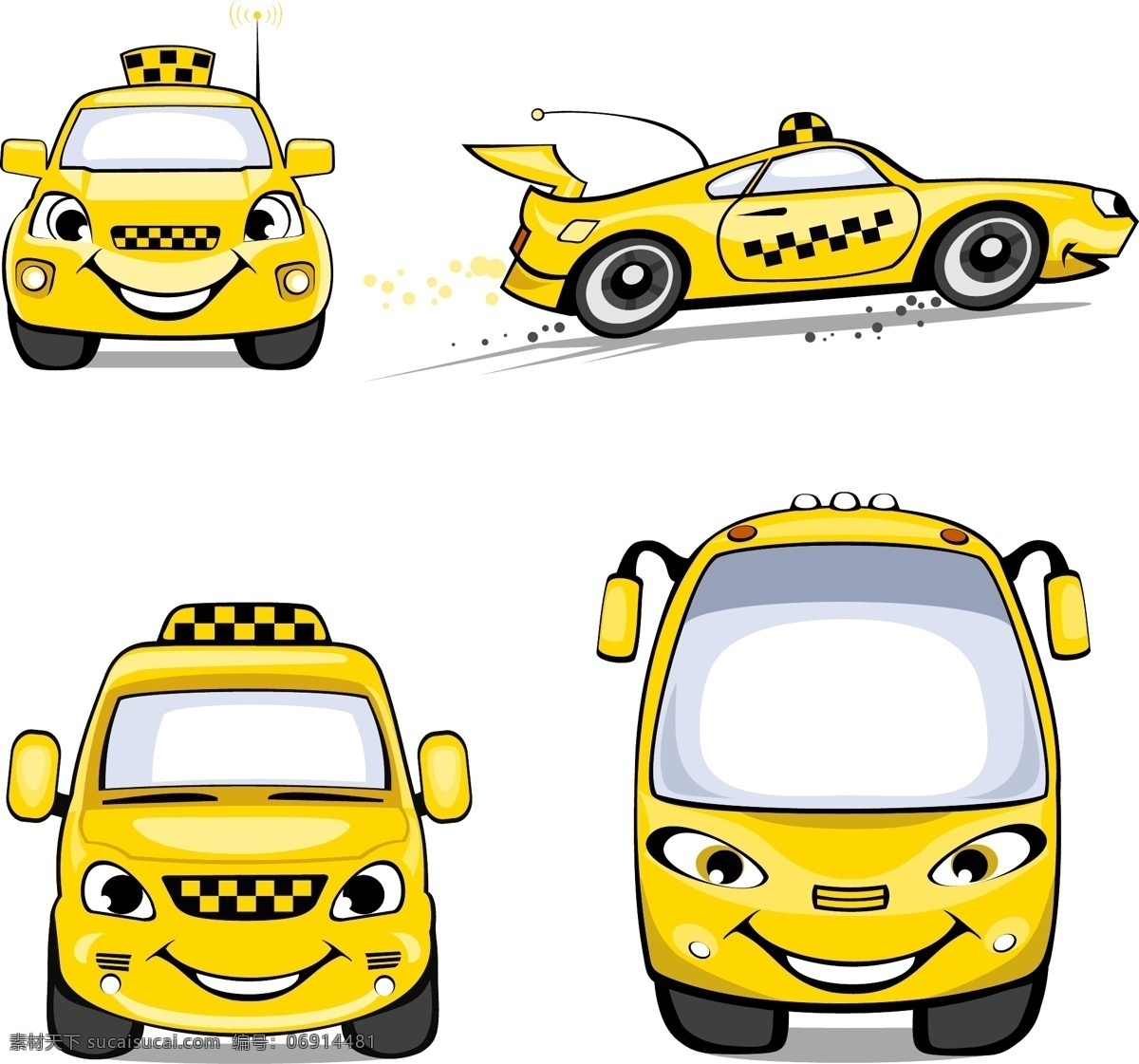 出租车 交通工具 卡通 可爱 现代科技 英国 矢量 模板下载 taxi psd源文件