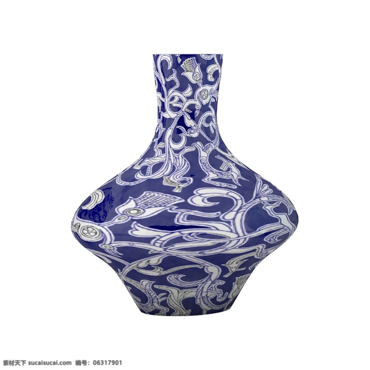 古风 中式 花纹 陶瓷 瓶 青花瓷 罐子 艺术 装饰 瓶子 陶瓷瓶 艺术装饰