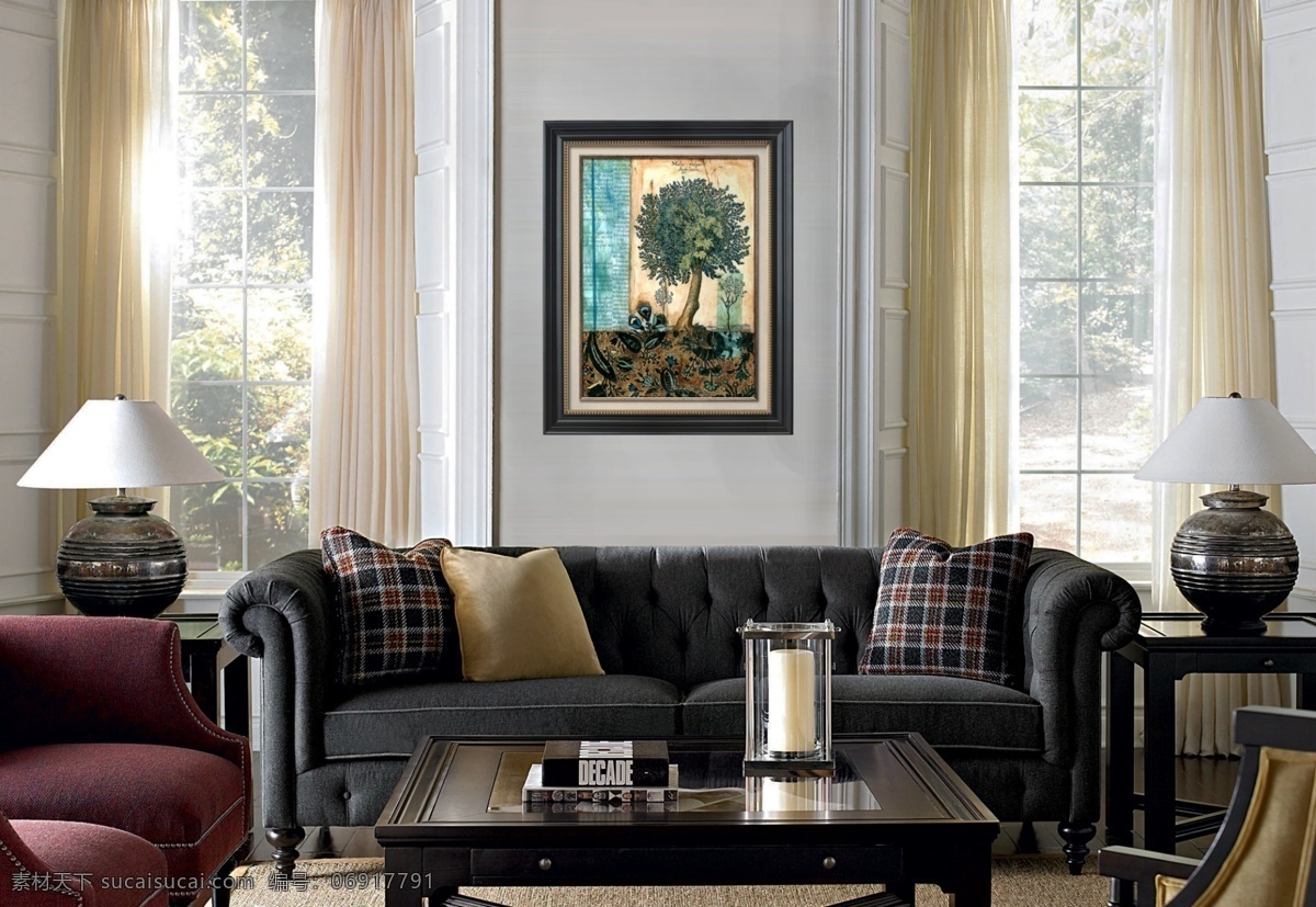 客厅 沙发 布艺沙发 沙发大图 家具 茶几 灰色沙发 休闲沙发 高清沙发图片 米色沙发 家具系列 环境设计 效果图