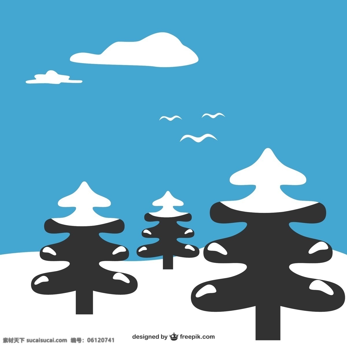 冰雪 覆盖 冬季 景观 树 自然 山 雪 冬天 圣诞树 环境 冷冻 假期 插图 户外 图像 场景 季节 下雪 白色
