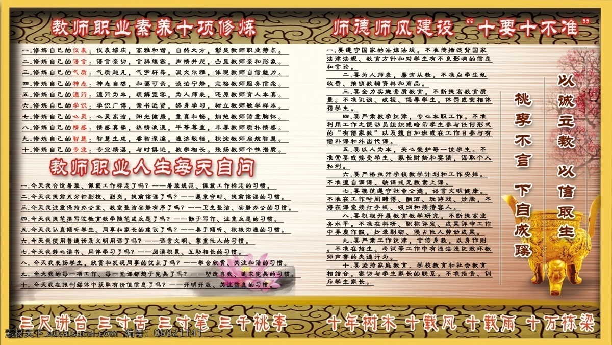 师德师风建设 师德 师风 素养 教师职业 十要十不准 十不准 分层 源文件