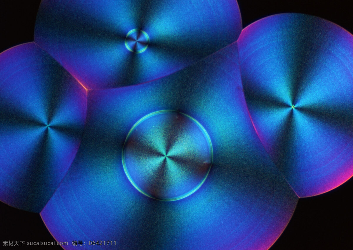 蓝色 放射 结晶体 细胞结晶图片 微观世界 细胞单元 结晶图片