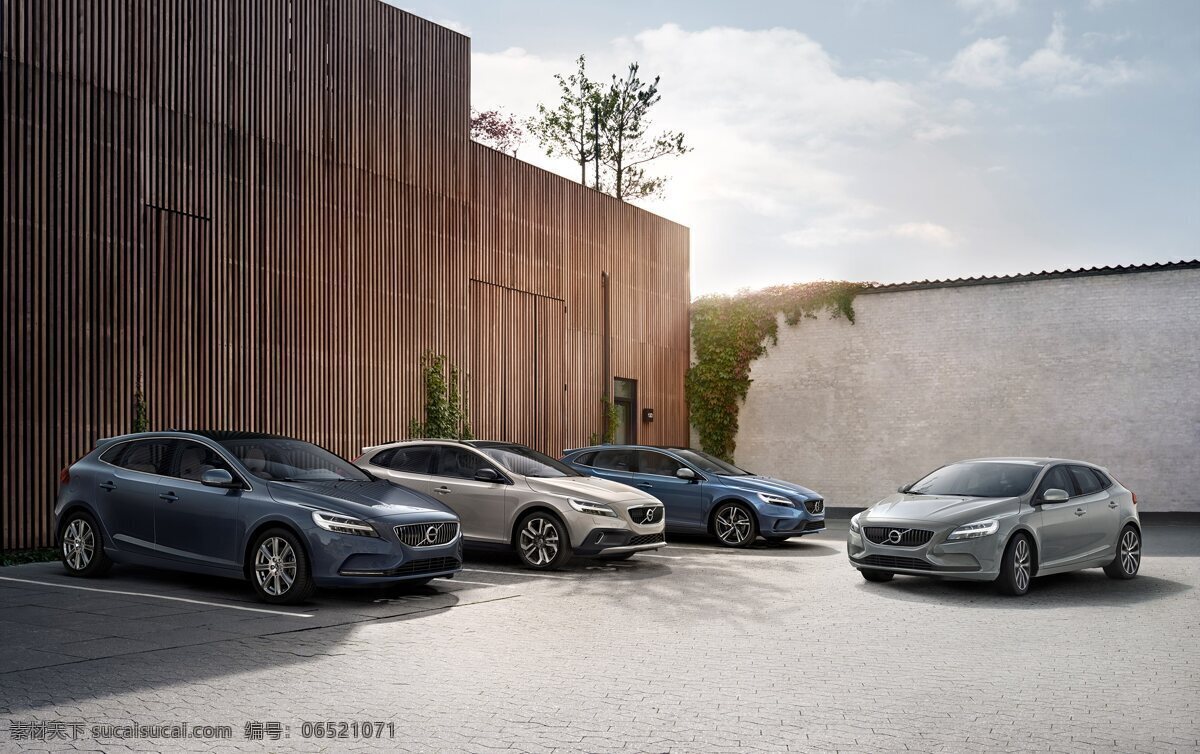 沃尔沃 2016 volvo v40 建筑 别墅 庄园 轿车 两厢 全新 新款 汽车 现代科技 交通工具