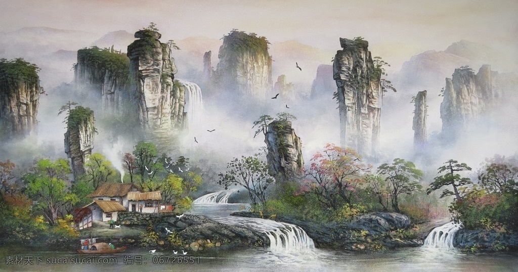 砂石画 砂岩画 王志進彩岩画 张家界 风景画 山水画 文化艺术 绘画书法