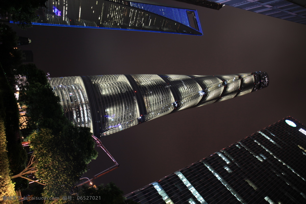 上海中心大厦 高楼 摩天大厦 上海 夜景 灯光 陆家嘴 建筑园林 建筑摄影