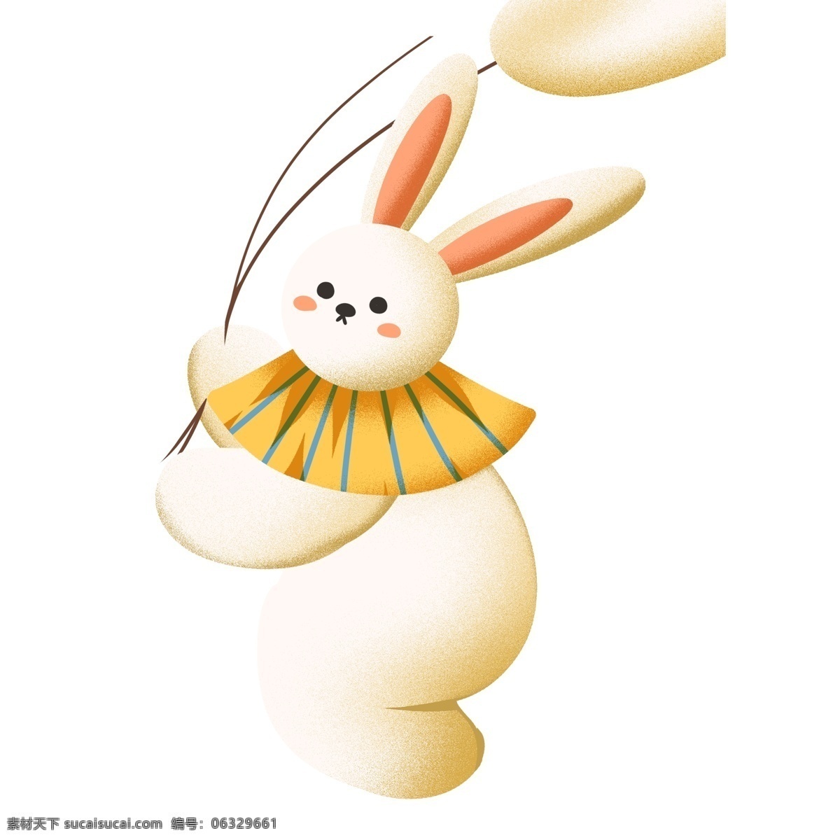 卡通 可爱 小 兔子 玩偶 插画 小兔子