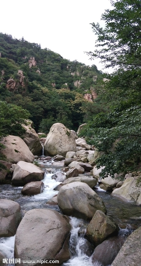 青岛 崂山风景区 北九水 风景 云彩 山水 自然景观 山水风景