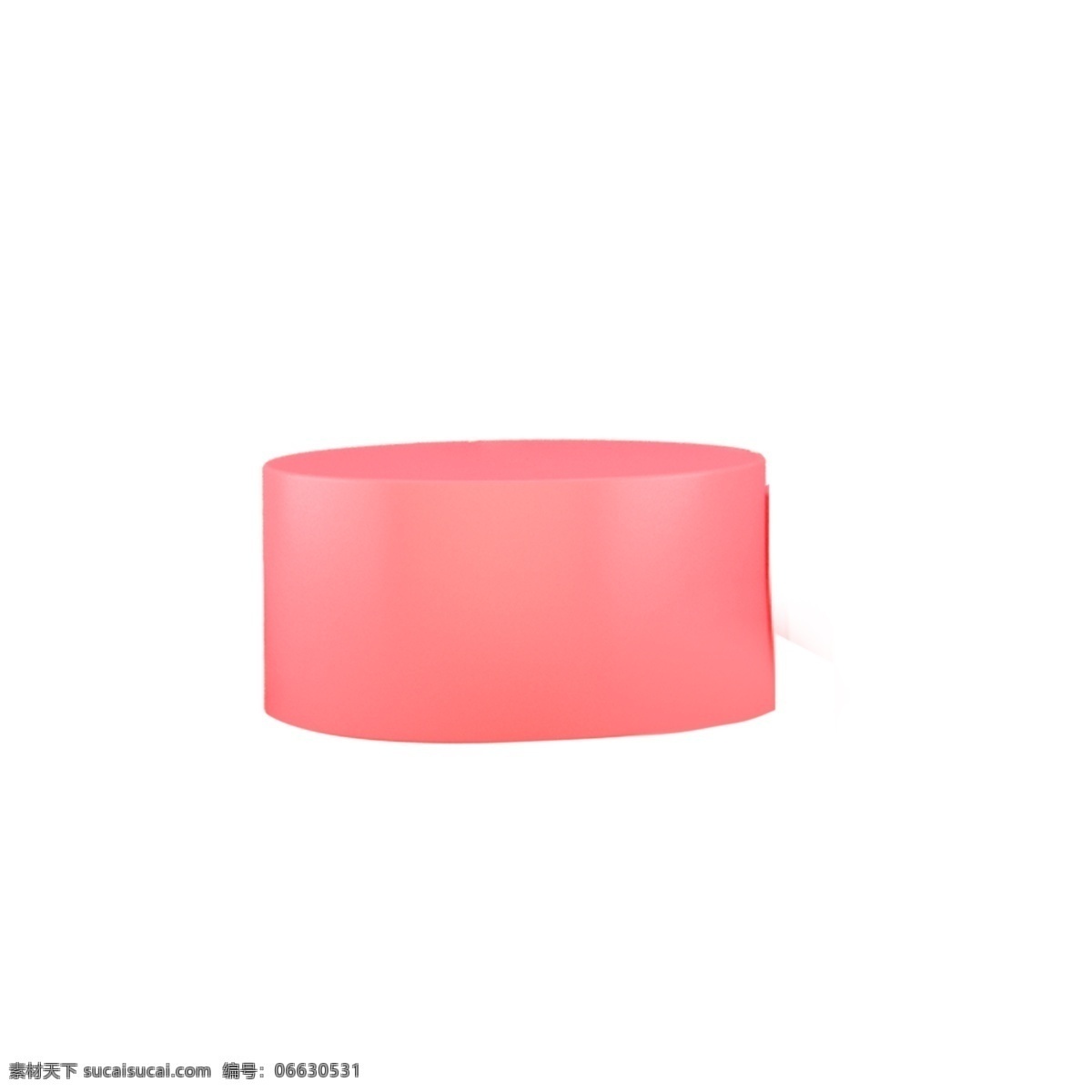 粉色 圆弧 创意 圆柱 元素 卡通插画 光泽 质感 立体 闪光 点 活动 打折 优惠 促销