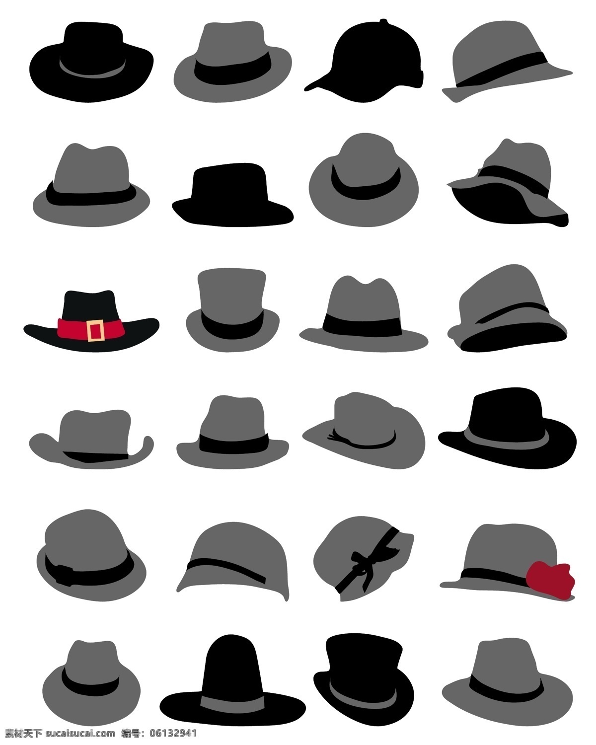 矢量牛仔帽子 卡通帽子 帽子 矢量帽子 珠宝服饰 生活百科 矢量素材 白色
