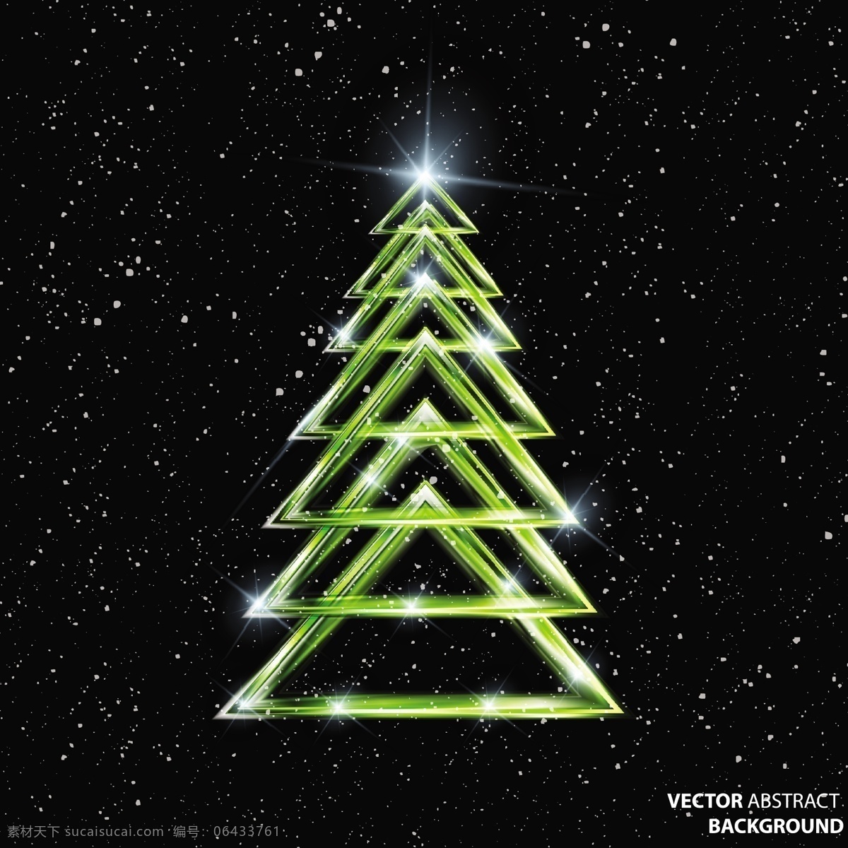 模板 闪闪 发光 抽象 树 恒星 背景 上 发光的树 圣诞树 发光的圣诞树