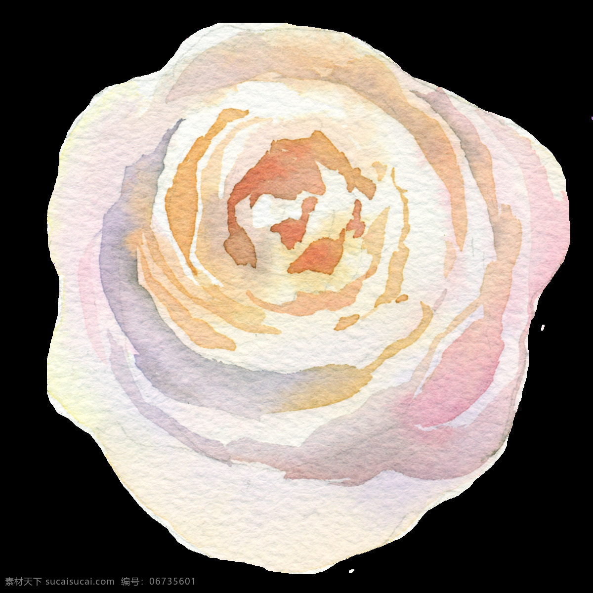 层次 花朵 透明 淡雅 粉红色 免扣素材 水彩 透明素材 唯美 渲染 装饰图案