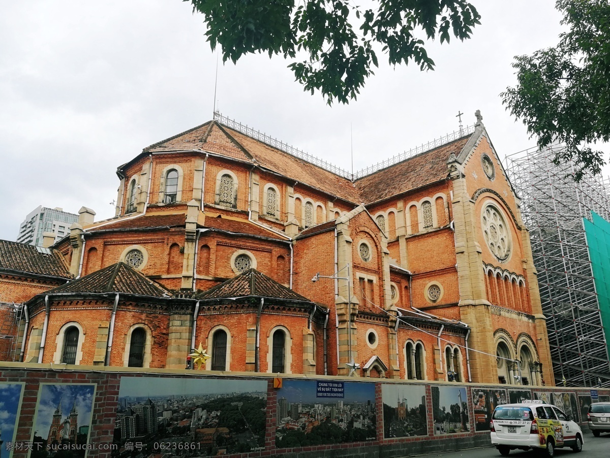 越南 胡志明市 教堂 建筑 基督教 古文化 更正教 建筑园林 建筑摄影