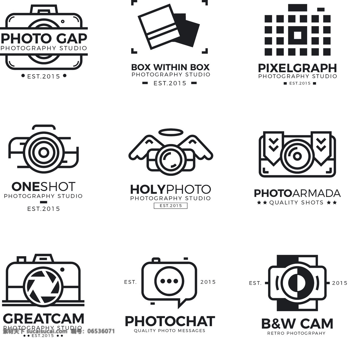摄影标志 商标 相机 照片 摄影师 向量 模板 图标 工作室 现代 插图 商业 标志 背景 符号 元件 快门 牌 技术 标识 镜片 抽象 创作