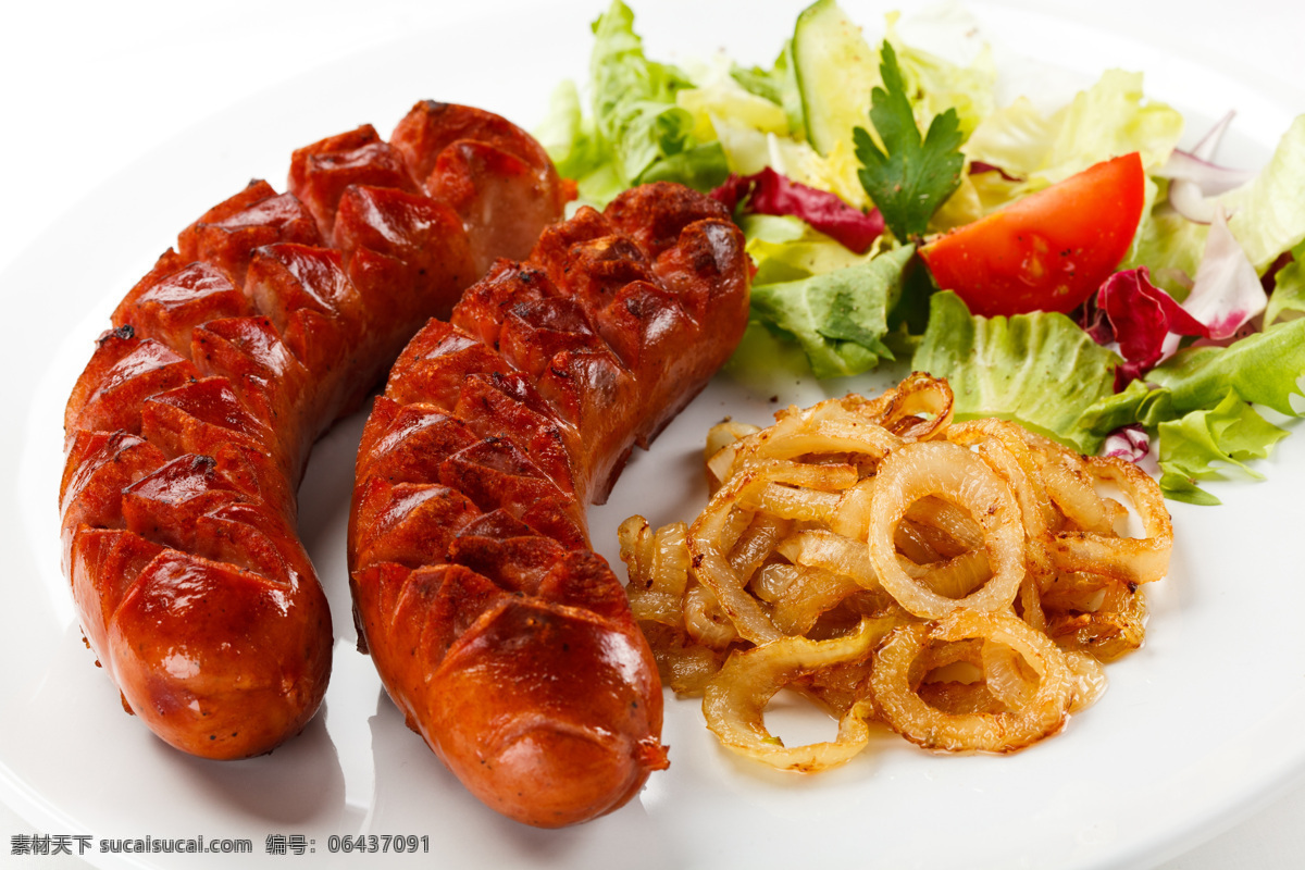 美味 烤肉 烤香肠 蔬菜 西餐 餐饮美食 外国美食 食品 食物