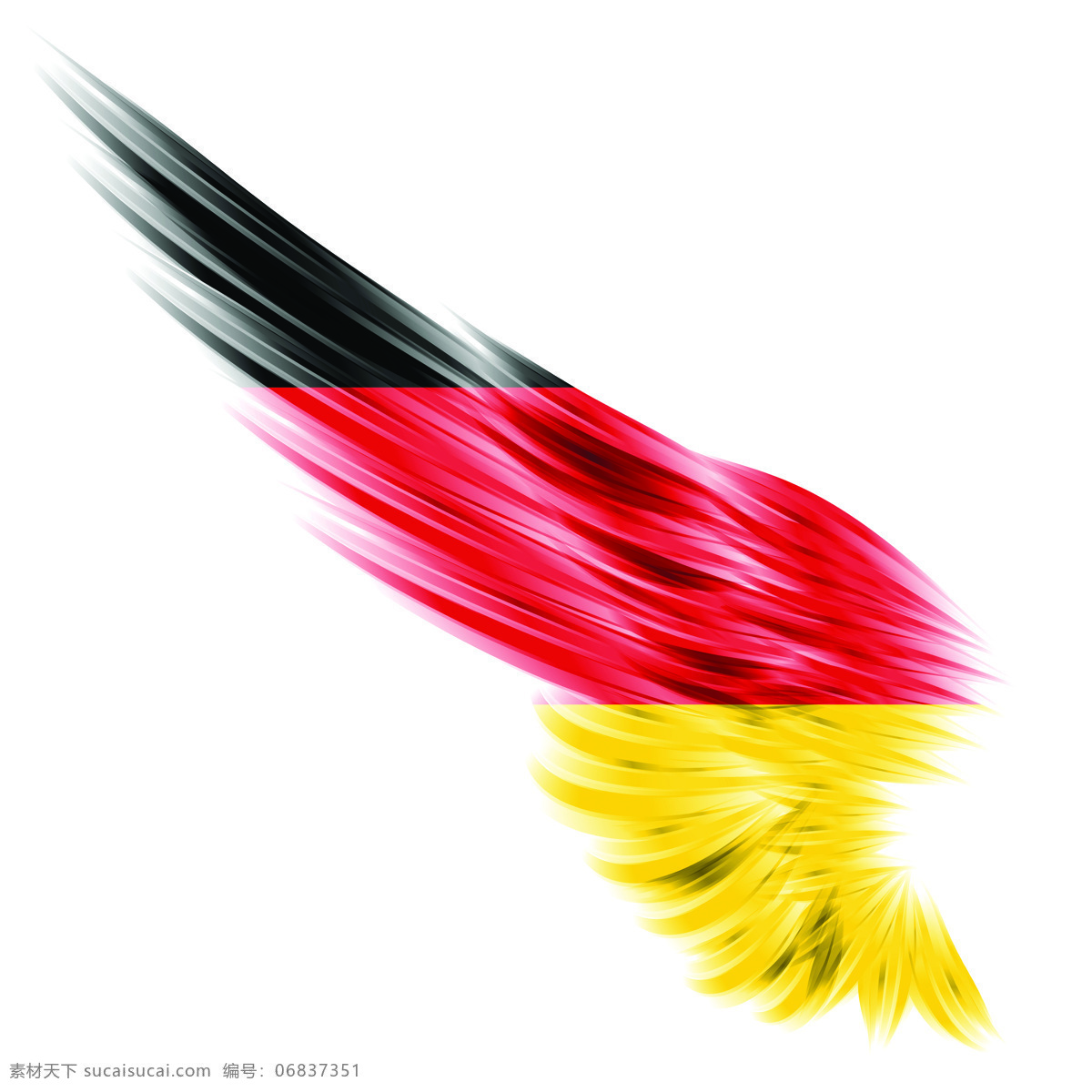 德国 国旗 创意 翅膀 变形 德国国旗 高清素材 创意翅膀变形 风景 生活 旅游餐饮