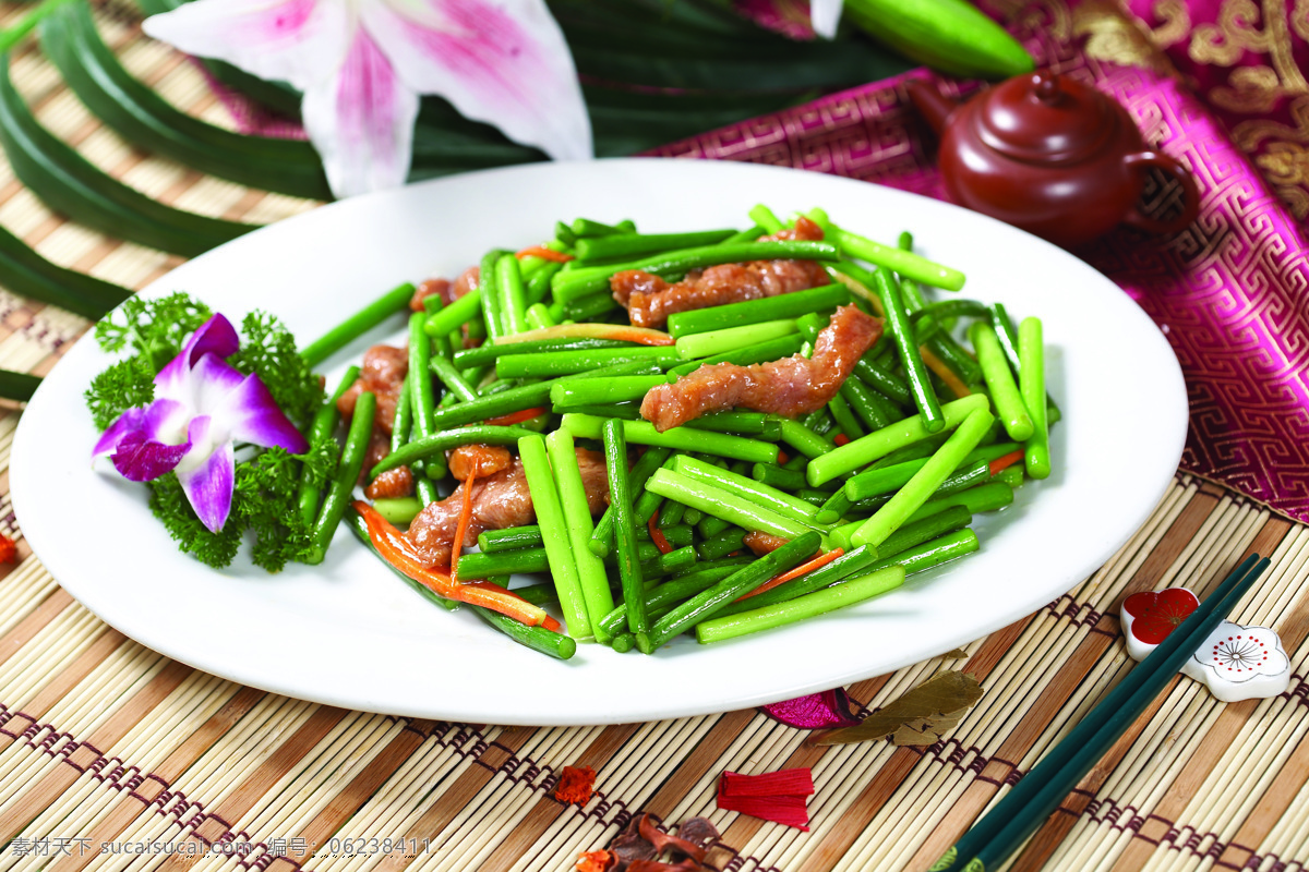 中式 牛柳炒蒜苔 精美 美食 色泽 口感 中式菜样 传统美食 餐饮美食