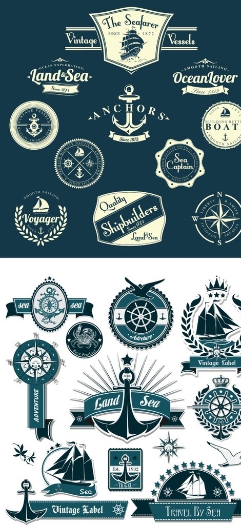航海标签 航海素材 船 舵 航海 指南针 罗盘 船舵 航海主题 欧式 锚 帆船 海盗 船锚 标志图标 其他图标