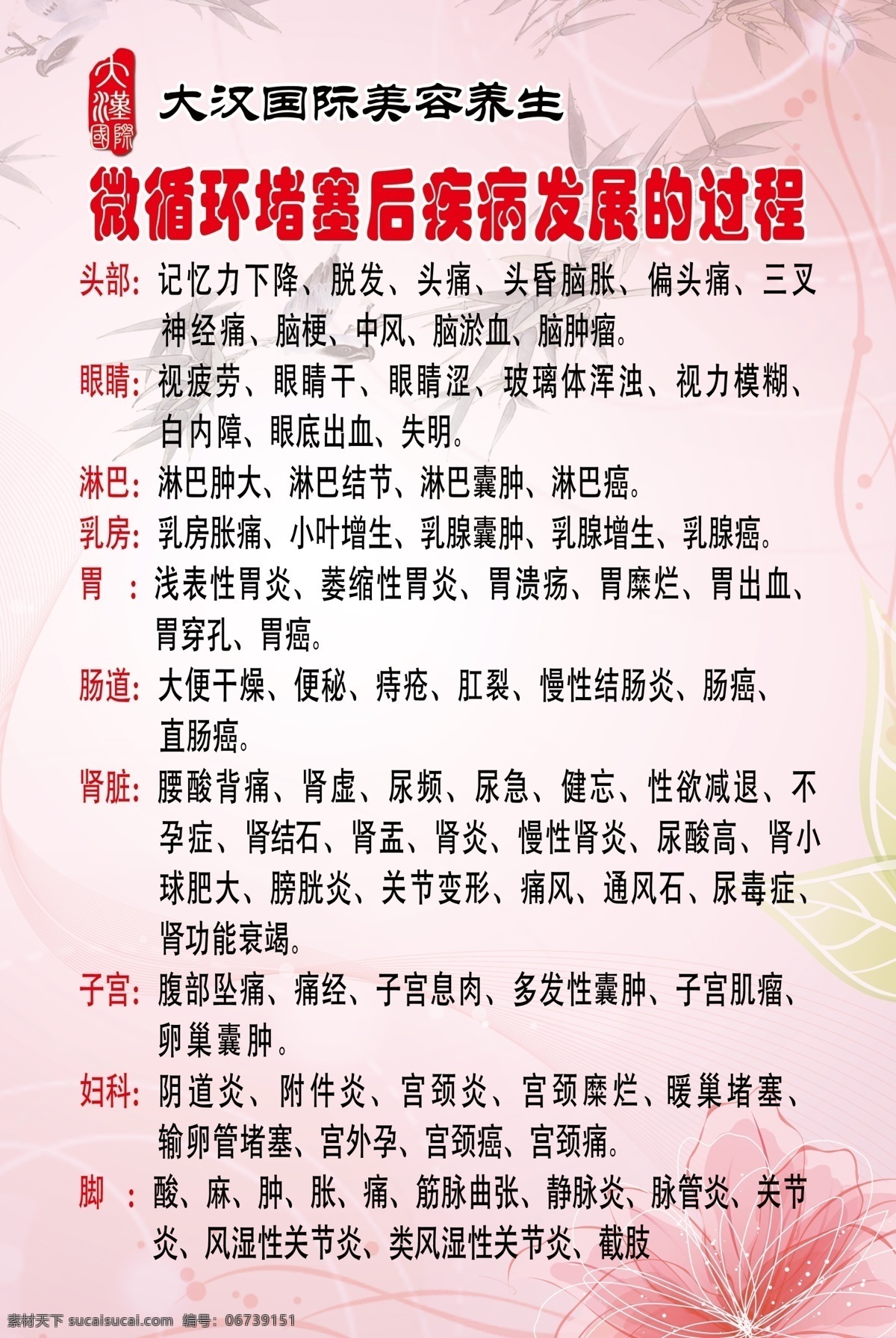 微循环 大汉国际 艾格金妍 psd分层 美容养生