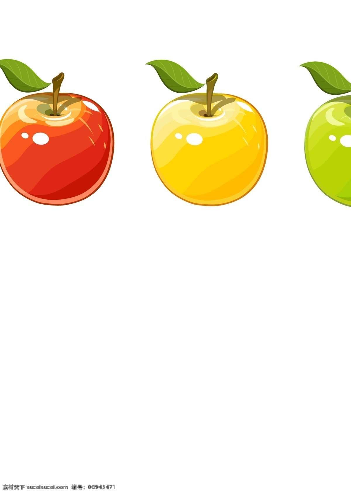 手绘 矢量 苹果 手绘矢量苹果 手绘苹果 矢量苹果 红苹果 绿苹果 苹果漫画 水果蔬菜素材 水果蔬菜