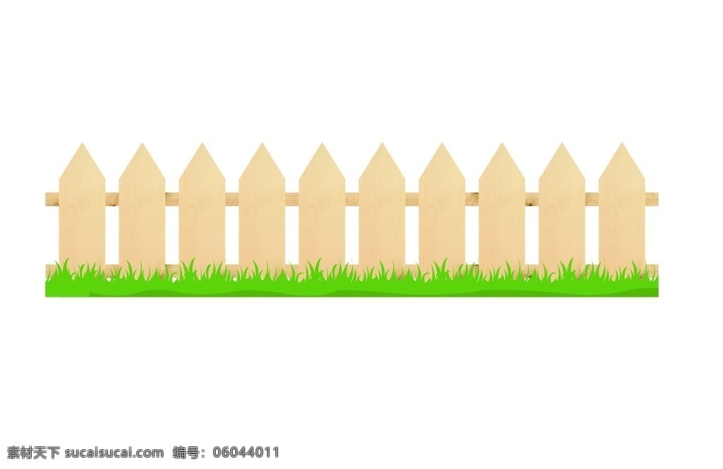 手工 绘制 围栏 草地 矢量 栅栏 院子 木质 木纹 小草 渐变 黄色 绿色 背景 卡通设计