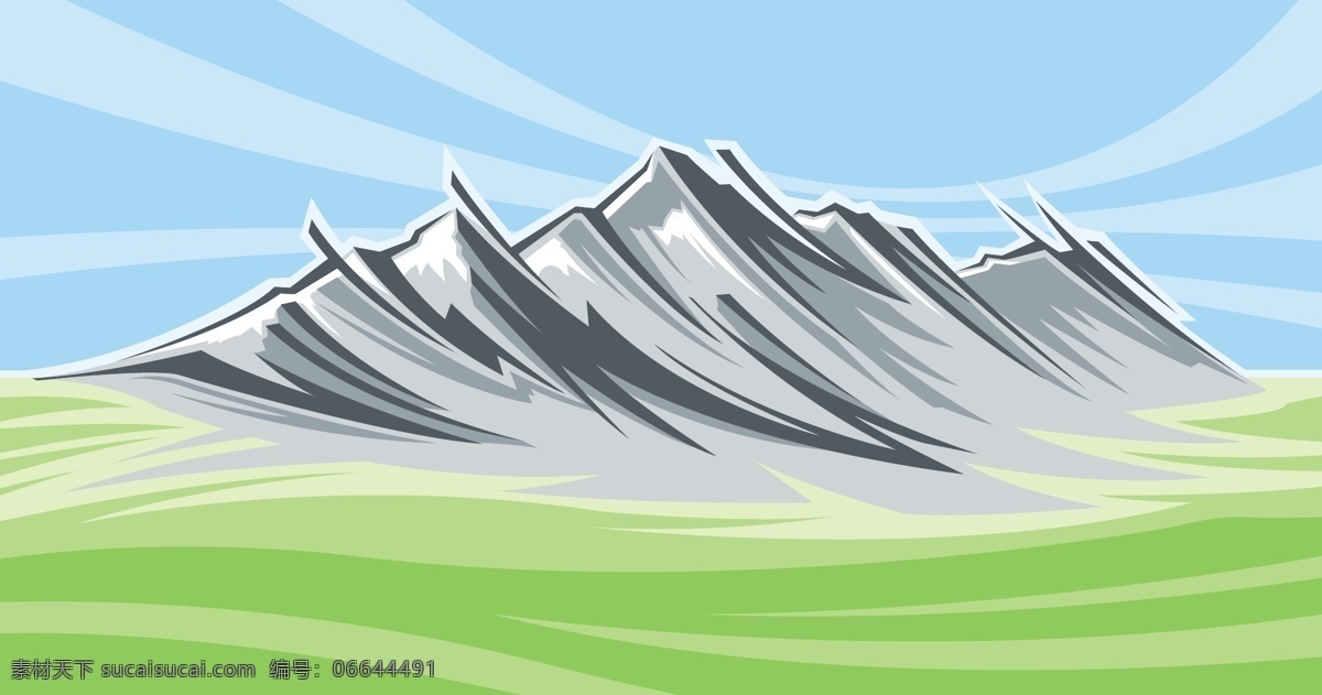 矢量 手绘 山峰 背景 山坡 插画 卡通背景 底纹 广告背景 矢量背景 底纹边框 矢量素材 青色 天蓝色
