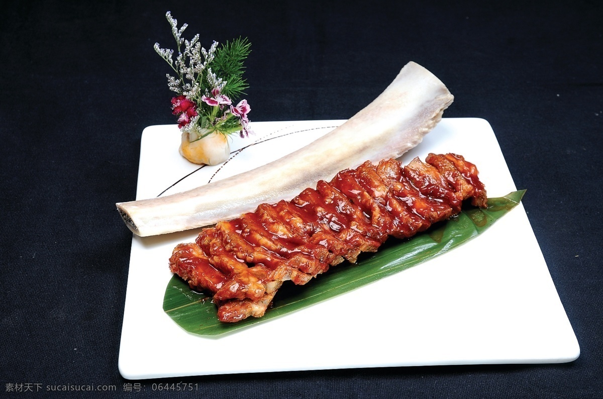 荷香牛肋骨 荷叶 牛肋骨 中餐 西餐美食 餐饮美食