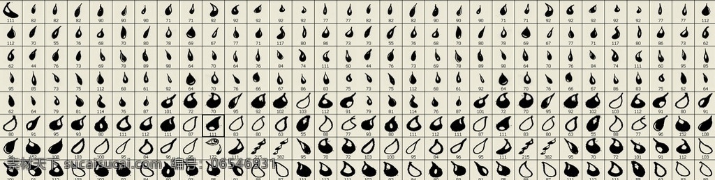 280款雨滴 泪珠笔刷 雨滴笔刷 水珠笔刷 泪滴笔刷 雨滴 泪珠 水珠 泪滴 psd笔刷 其他笔刷 ps笔刷 源文件 abr