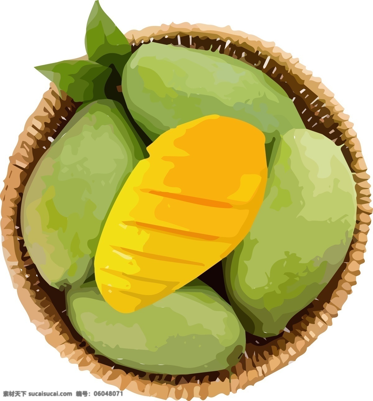 插画 手绘 绿色 芒果 矢量 元素 ai素材 绿色芒果 美食 矢量元素 水果素材