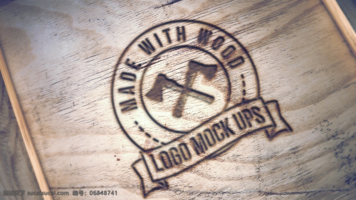 实木 木刻 烫印 logo 效果图 模型 实木木刻 烫印logo logo模型 标志设计 标识 木刻标识 国外设计素材 广告设计素材 分层 设计素材 标识模板 模板 logo设计