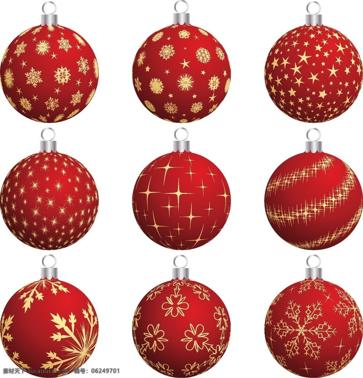 圣诞节 矢量 彩球 格式 欢乐 节庆 矢量素材 关键字 装饰彩球
