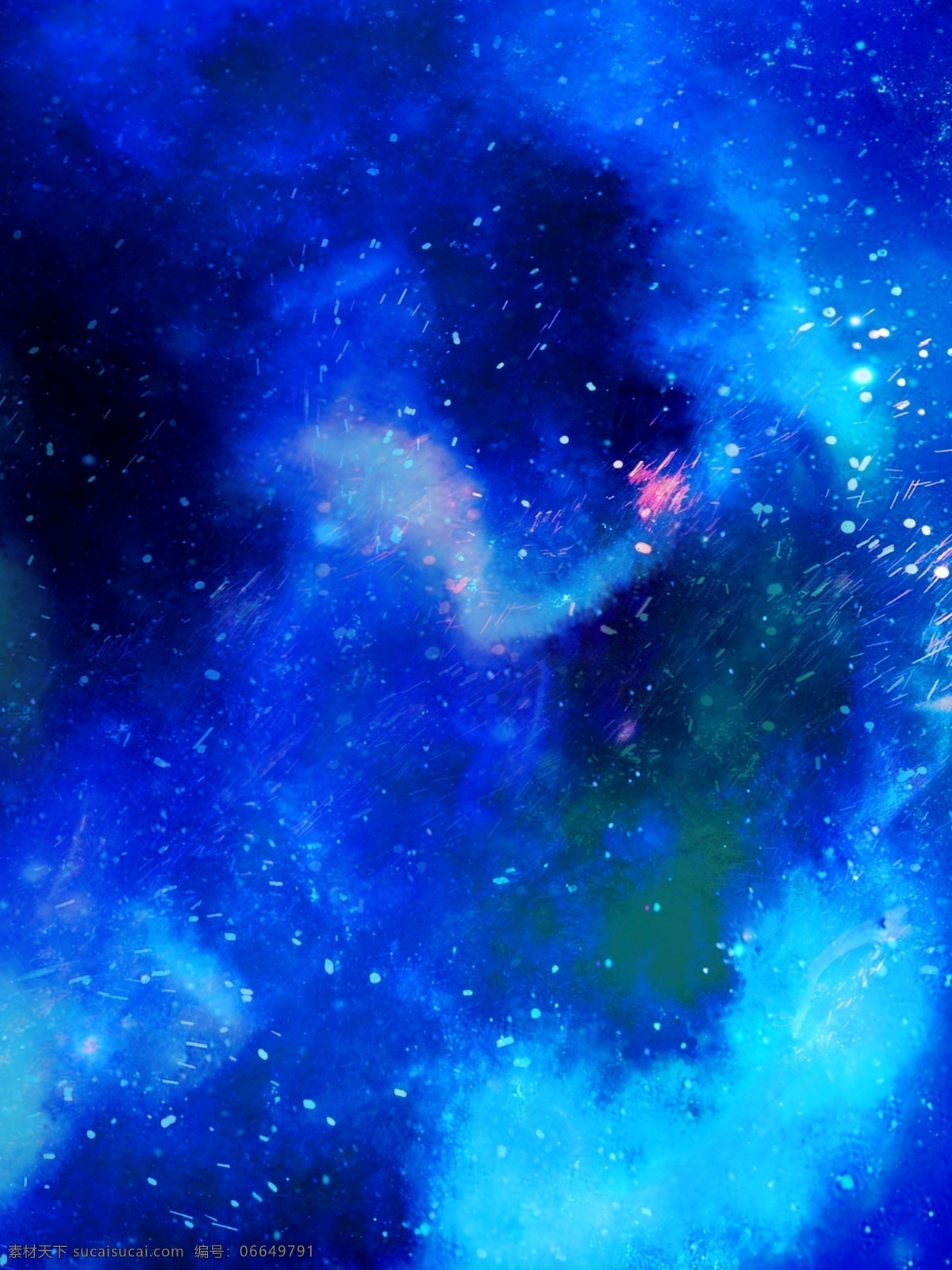 原创 蓝色 大气 火花 星空 唯美 梦幻 背景 冲锋 高端 广告背景