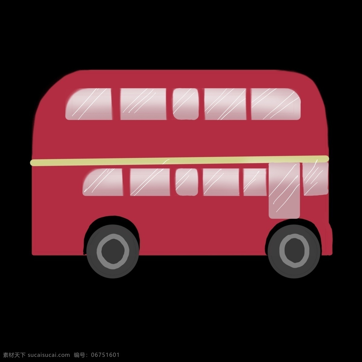 旅游 红色 汽车 插画 绿色的公交车 红色的公交车 手绘公交车 交通工具 公交车 漂亮的公交车 zhuangshi