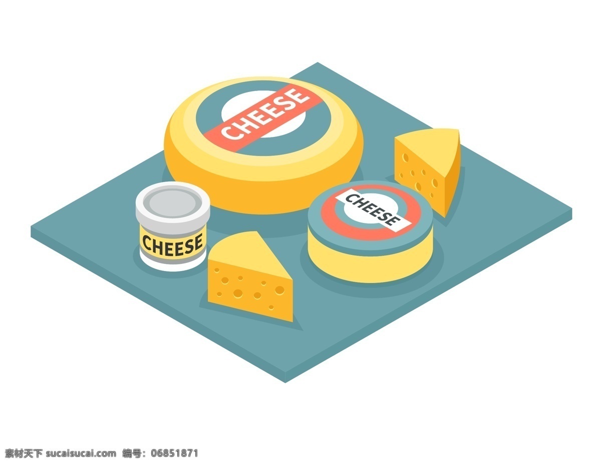 卡通 奶酪 司 元素 餐桌 餐布 矢量元素 手绘 奶油 起司 面包制作 ai元素