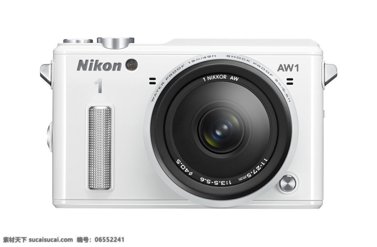 单反相机 镜头 数码相机 现代科技 相机 nikon aw1 纯白 大光圈 微单相机 矢量图