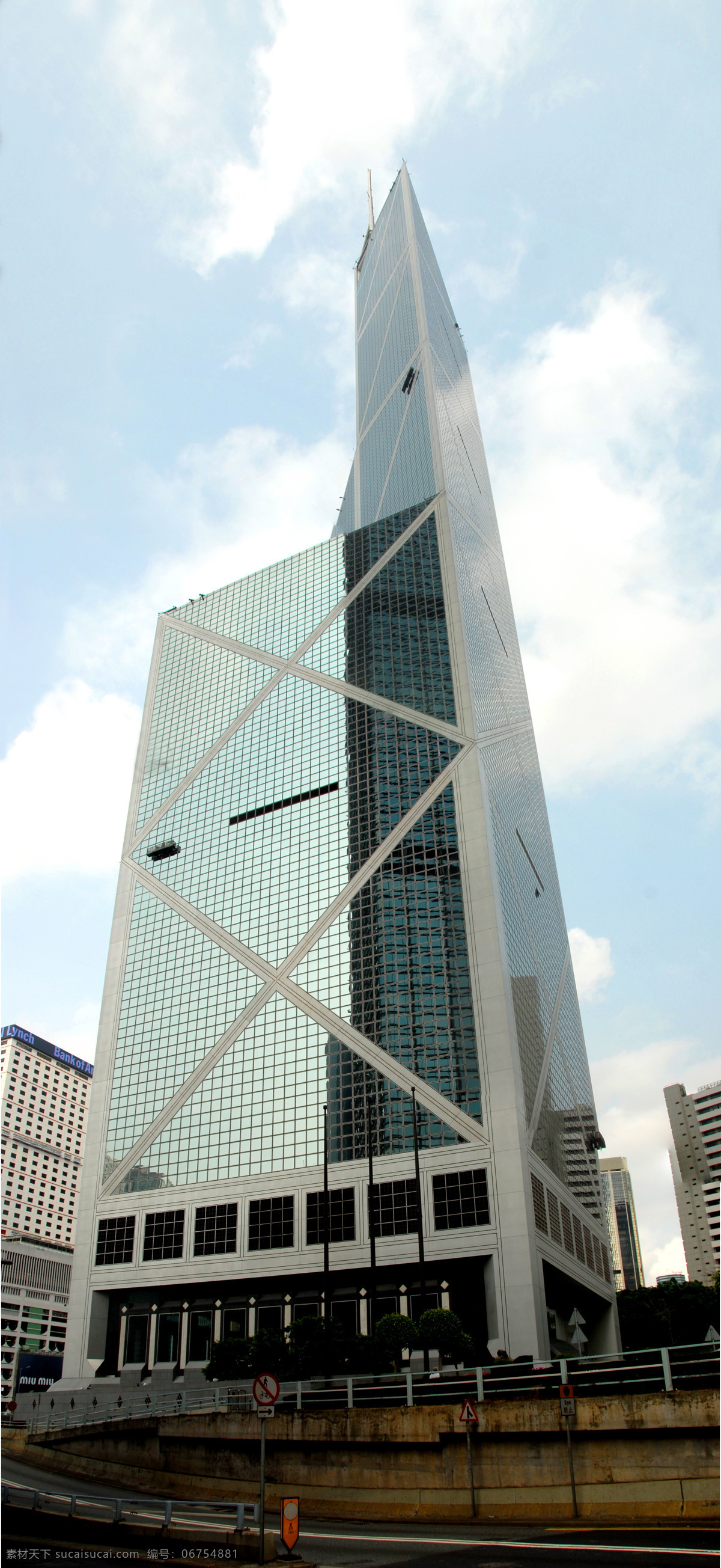 中银香港 香港 中银大厦 香港最高建筑 标志性 建筑 建筑景观 自然景观 白色